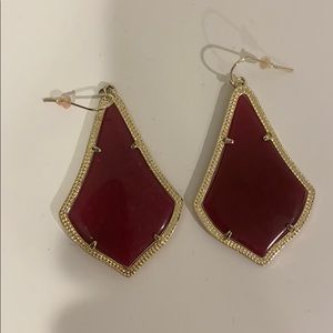 Kendra Scott earrings, berry /magenta color